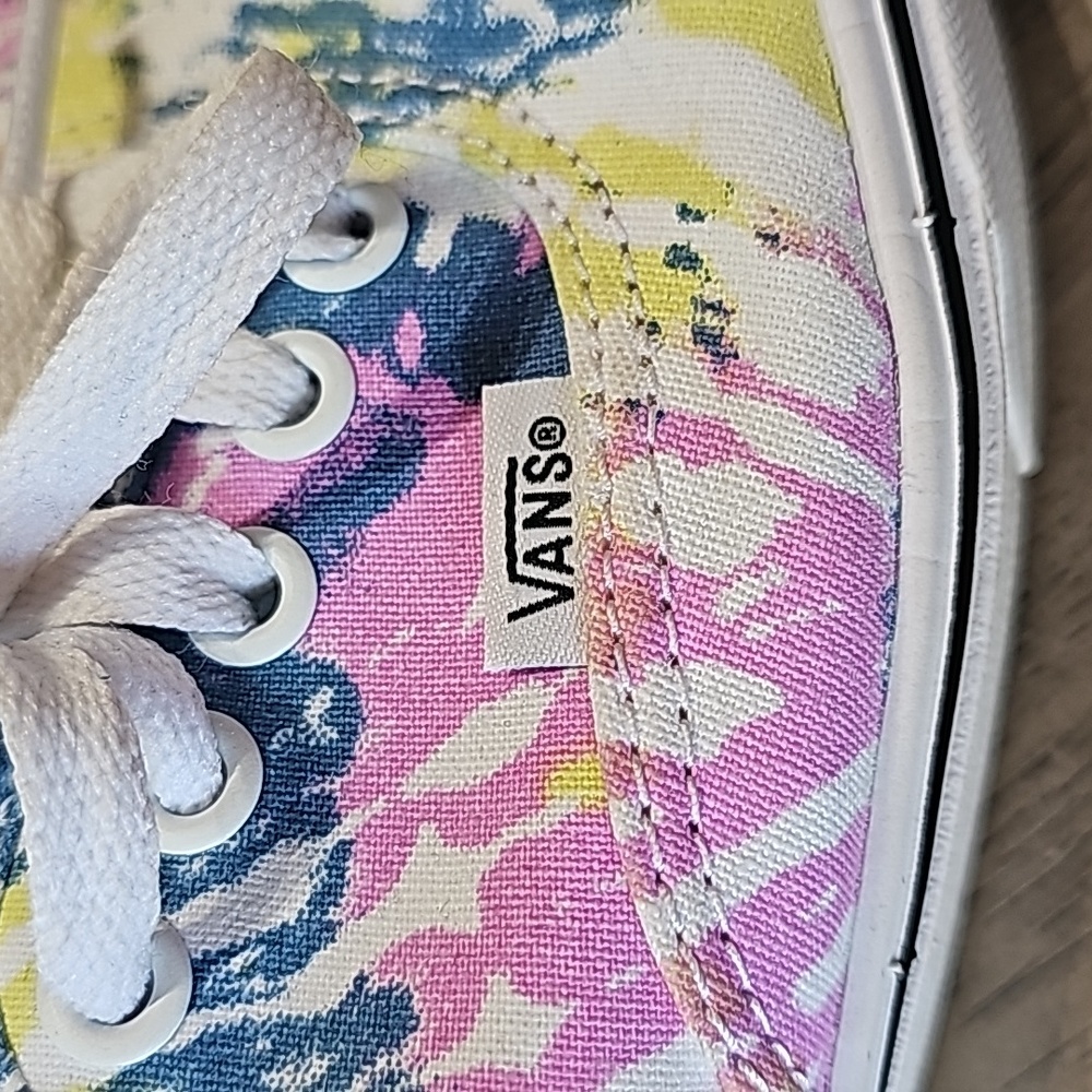Vans Unisex tie dye sneakers womans size 8.5 or mens 7 - Picture 10 of 11